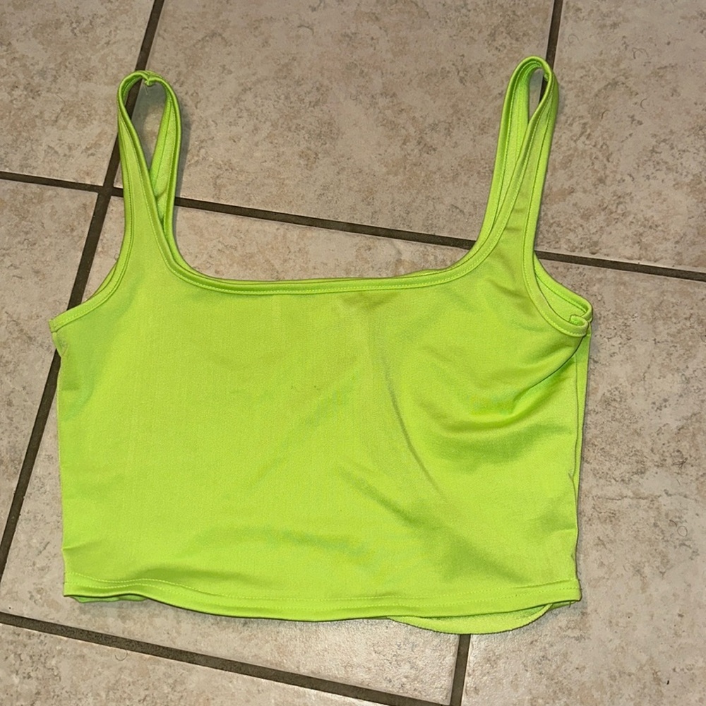 Neon Green Crop Top